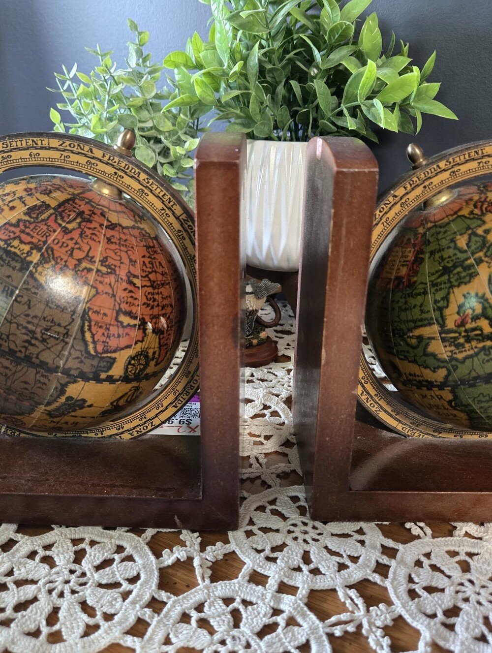 Italian Old World Globe Bookends – Made in Italy